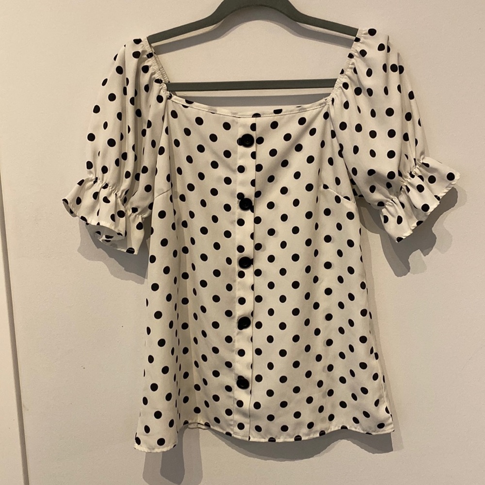 Polka dot blouse